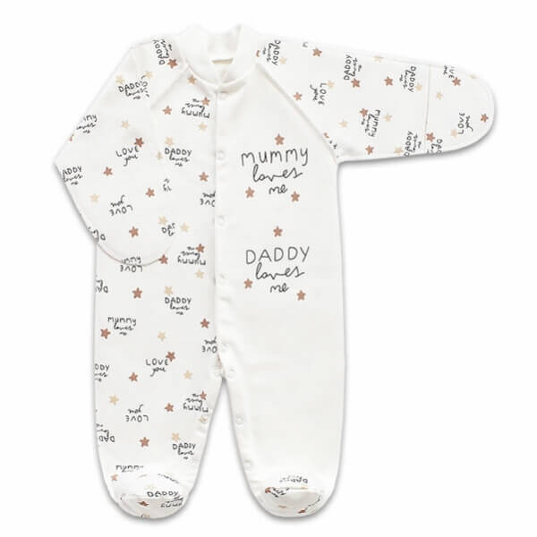Чоловічок-сліп Теплий "Mummy/Daddy loves me"